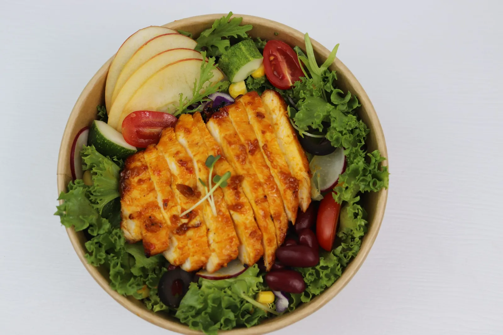 Salad ức gà xốt BBQ - 274 Cal/KP