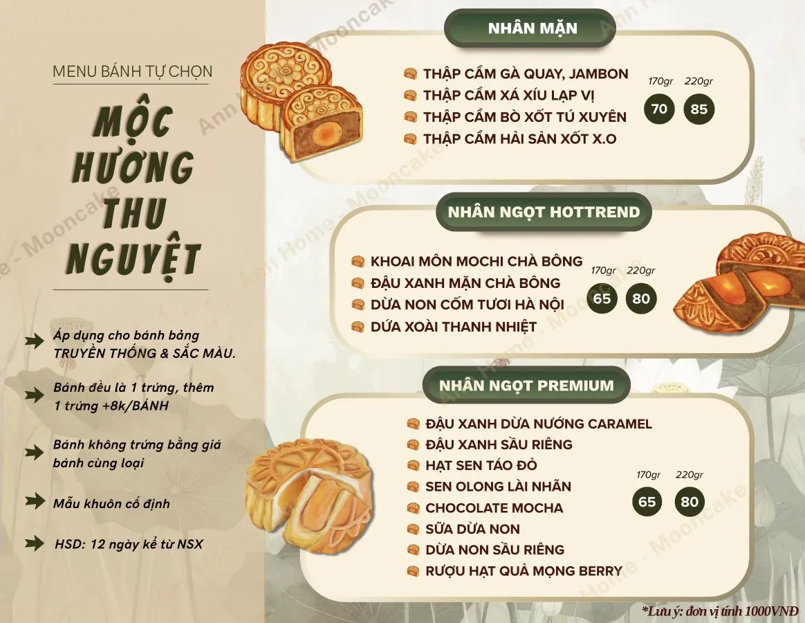 Catalogue bánh Trung thu Ann Home Mộc Hương Thu Nguyệt 2026 - trang 7